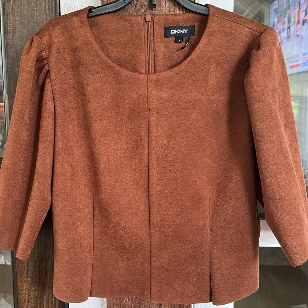 DKNY Rich Brown Women's Blouse